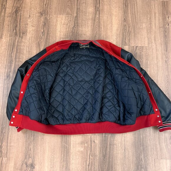 Holloway Varsity Jacket Brookings Bobcats Wool and Leather Sz 2XL - Picture 8 of 11